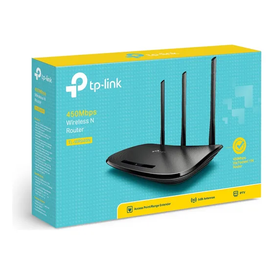 Router Inalambrico Alta Velocida 3 Antena Tp Link 940n 450mb