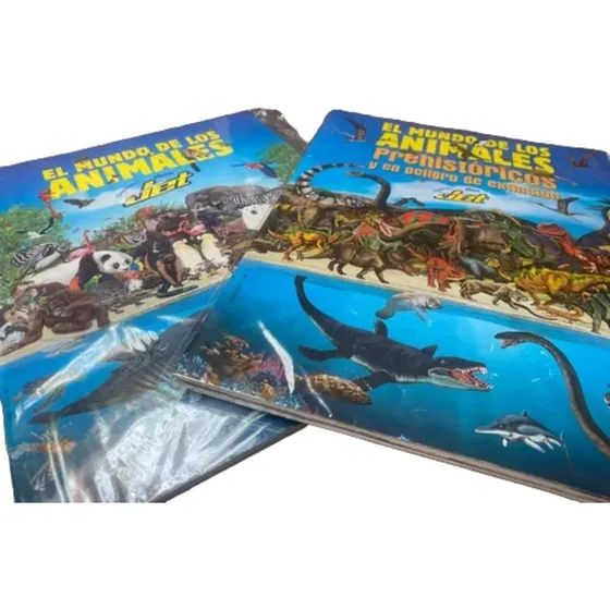 Albumes El Mundo De Los Animales Y  Prehistorico 100% Llenos