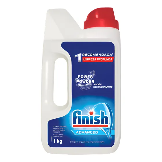 Detergente En Polvo Para Lavavajillas Finish Botella 1 Kg