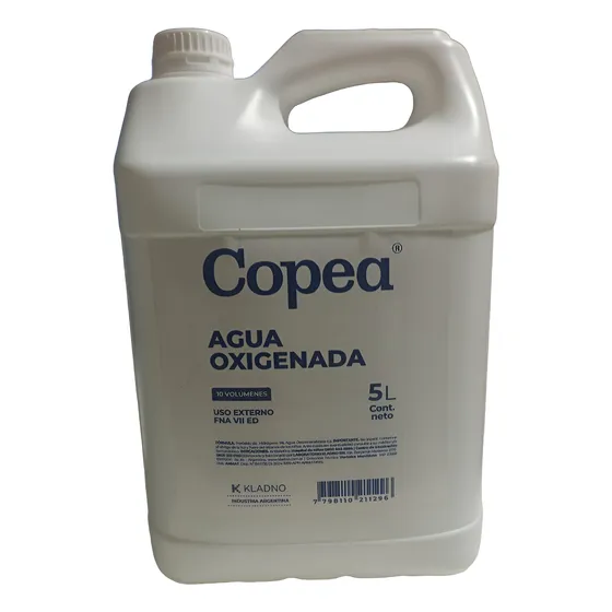 Agua Oxigenada 10 Vol Copea X 5 Litros