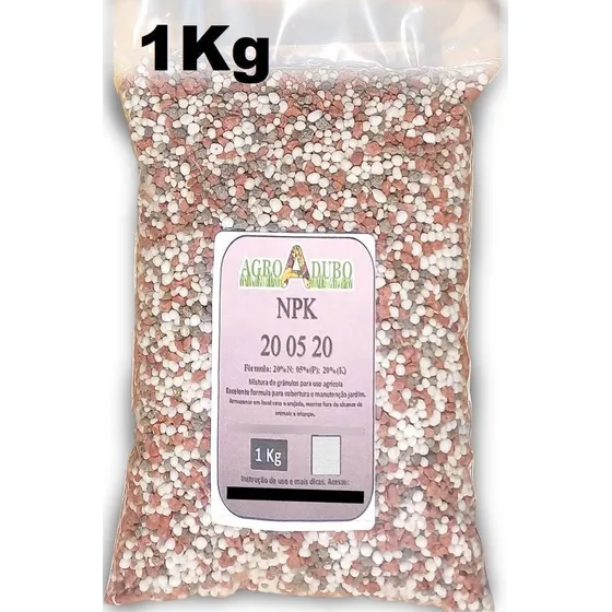Fertilizante Npk 20 05 20 - 1kg P/ Seu Jardim