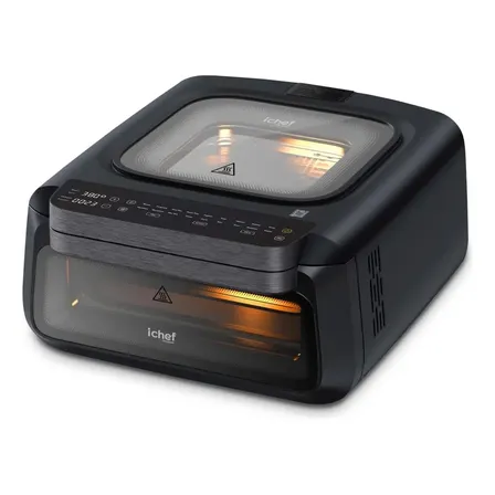 3 Em 1 - Master Kitchen Ichef Airfryer, Forno E Pizza Preta 220v