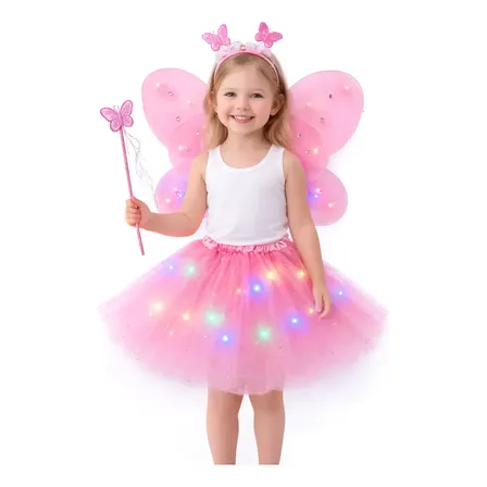 Fantasia Infantil Menina Fadinha Borboleta Criança Carnaval