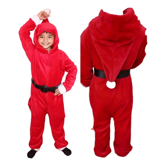 Pijama Completa Mameluco Kigurumi D Santa Claus Noel Navidad