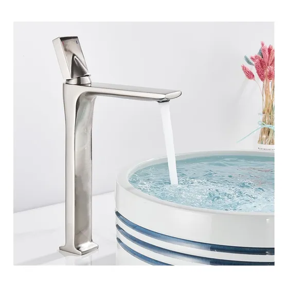 Grifo Lavabo Agua Fria Caliente Mezclador Baño Laton Montado