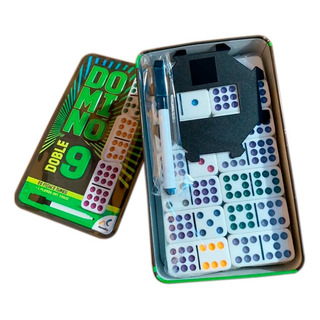 Domino Cubano Doble 9 + 10 Trenes + Arrancador + Plumón Domino Cubano Doble 9 + 10 Trenes + Arrancador + Plumón