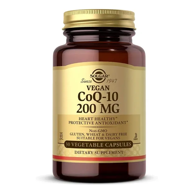 Coq10 Vegano 200 Mg 30 Capsulas Vegetales Solgar