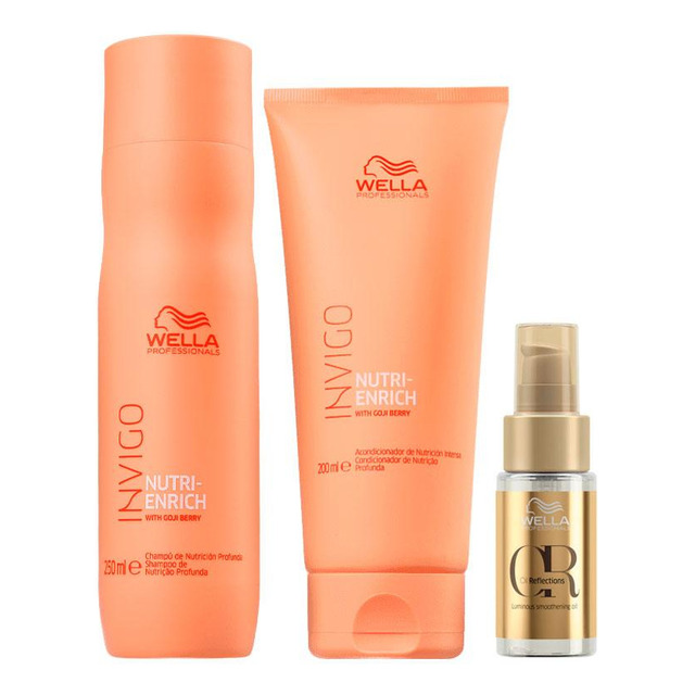 Kit Wella Pro Invigo Enrich Sh 250 Ml + Cd 200ml + Oil 30 Ml Kit Wella Pro Invigo Enrich Sh 250 Ml + Cd 200ml + Oil 30 Ml