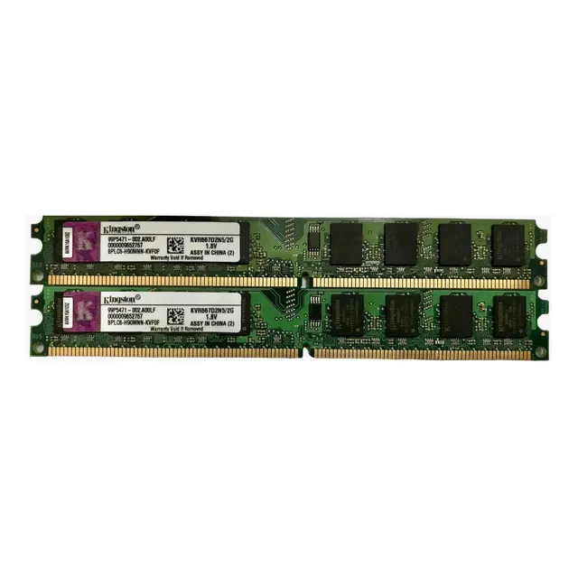 4gb (2gb+2gb=4gb) Valueram Ddr2 667mhz Kingston Pc2-5300