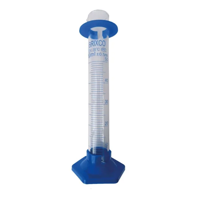 Probeta Graduada Base Plástica Hexagonal 50 Ml