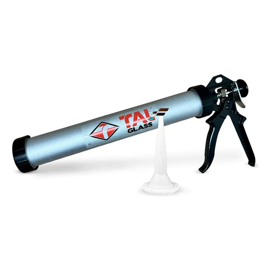Aplicador Silicone Talglass Pistola Profissional Tubular 600ml Pu Top color aluminio