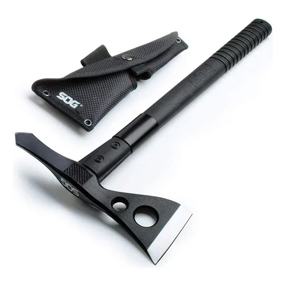 Hacha Sog F01tn-cp, Acero Inoxi., Con Vaina De Nailon, 40 Cm