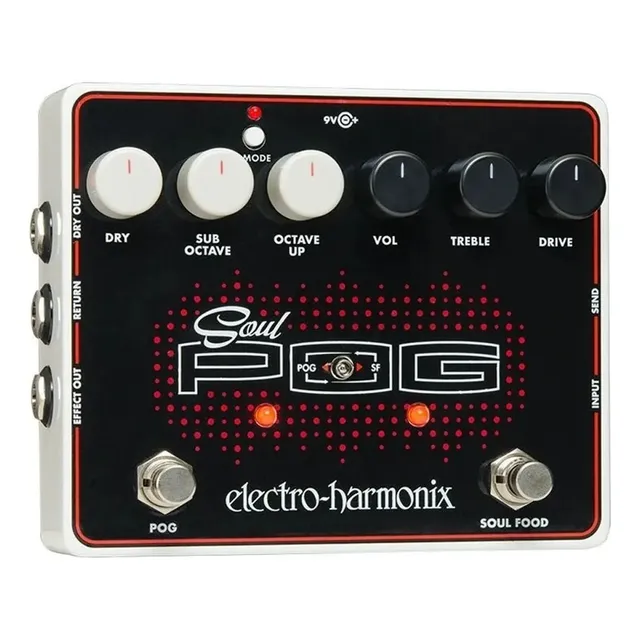 Pedal Electro Harmonix Soul Pog (nano Pog+soul Food) Color Negro/rojo