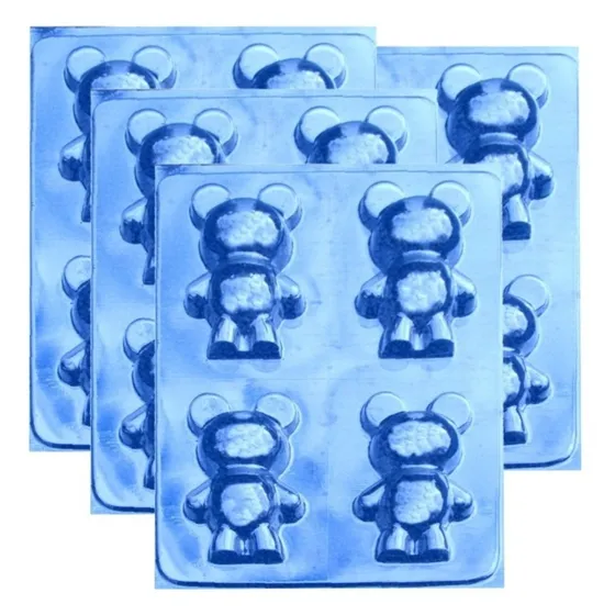 Moldes De Acetato Para Chocolate Porcelana Ositos Pack X 4