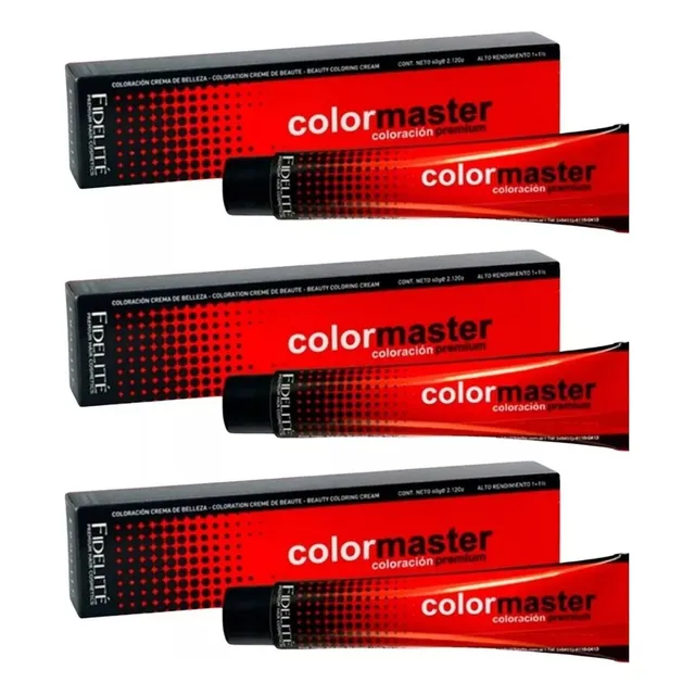 Tintura Colormaster Fidelite Profesional Fantasia 60g X3