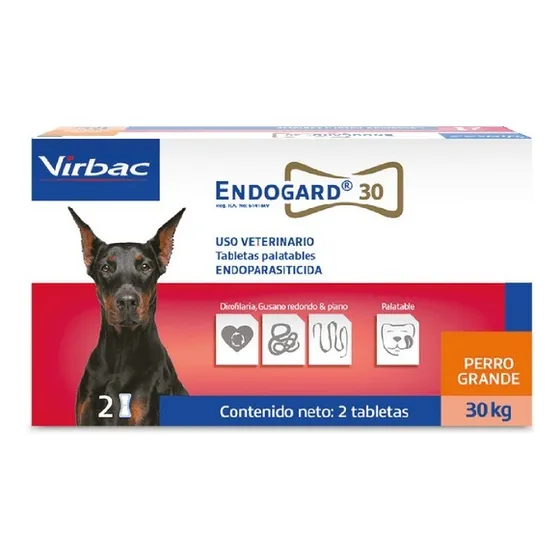 Virbac Endogard 30 2tab Antiparasitario Perros Grandes