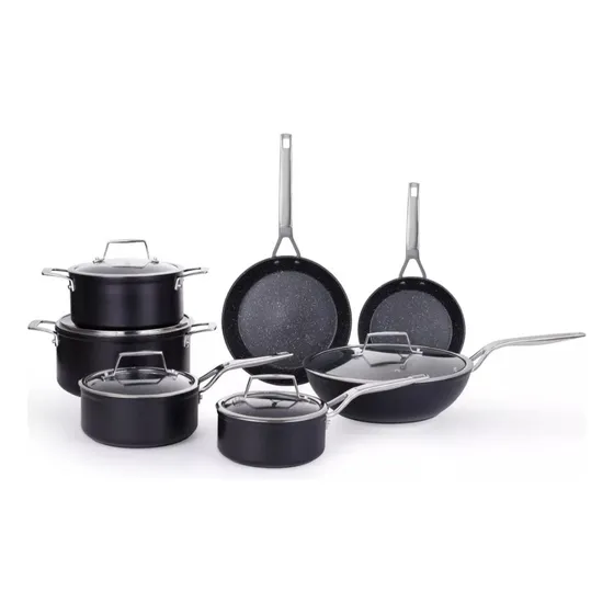 Juego De Ollas Antiadherente Nero 12 Piezas Somos Tienda 