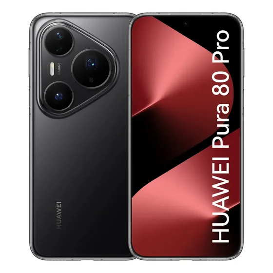 Smartphone HUAWEI Pura 80 Pro 12GB+512GB Câmera Ultra-iluminação de 1 Polegada Câmera Teleobjetiva Macro Ultra-iluminação Cancelamento de Ruído por IA 5.17 Ah Dual SuperCharge Celular Preto