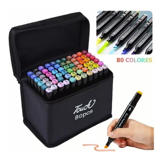 Set De Marcadores De Dibujo Doble Punta Touch 80 Colores Set De Marcadores De Dibujo Doble Punta Touch 80 Colores
