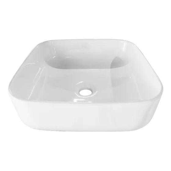 Ovalin Cerámico De Sobreponer Santorini Blanco Helvex.