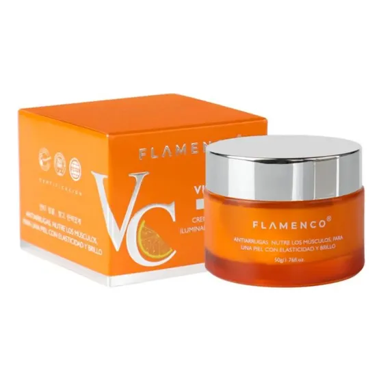 Flamenco Crema Con Vitamina C Iluminadora Antiarrugas 50g Tipo de piel Normal