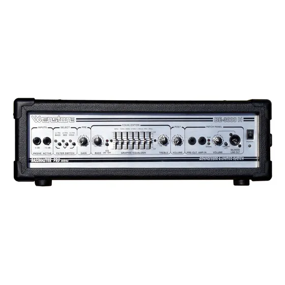 Amplificador Bajo Wenstone Be3000 Cabezal 300 W Eq 7 Bandas