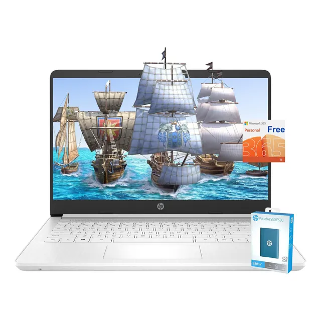 Laptop Hp Ultraligera 14  Intel Celeron 8gb 64gb+250gb Ssd
