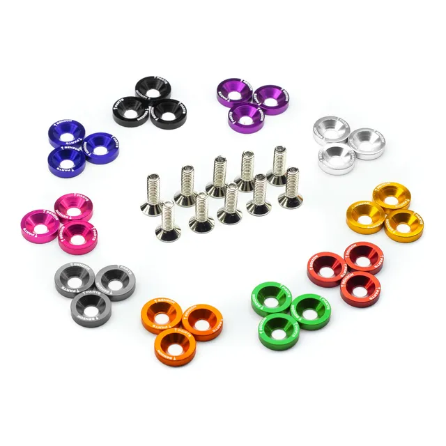 Arandelas Anodizadas Benzon M6 X10 Unidades Premium Colores