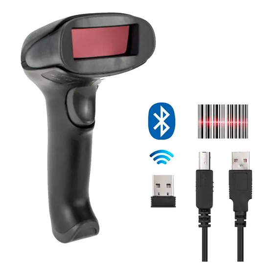 Lector Código De Barras Inalámbrico Netmak NM-LC502 USB 1D 220V negro
