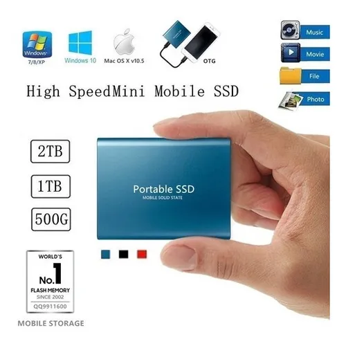 Memory Stick De Almacenamiento De Alta Velocidad Portátil Pa Color Negro