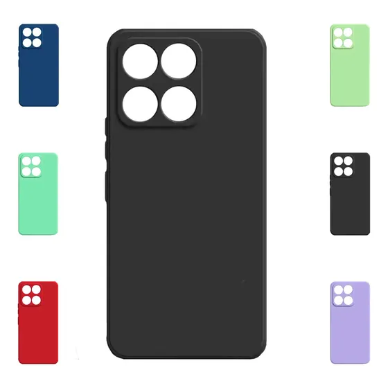 Funda Para Honor X6b 5g Protector Carcasa Silicona Reforzada Negro Lisa