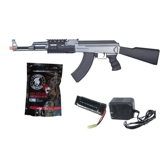 Rifle Electrico Airsoft 6mm Cyma Ak47 Ris Tactical Xchws P