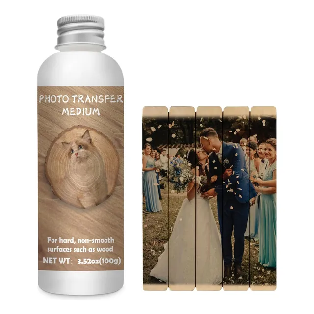 Transferencia De Fotos En Madera, 100g, Manualidades.