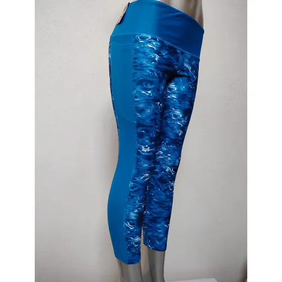 Leggins Under Armour Heatgear Compresion Tiro Alto T-l Azul
