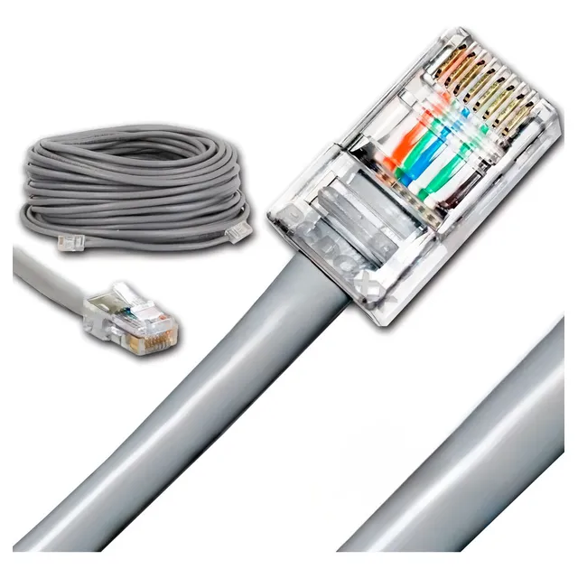 Cable Red 3 Mts Utp Rj45 Cruzado Directo Crossover Paralelo