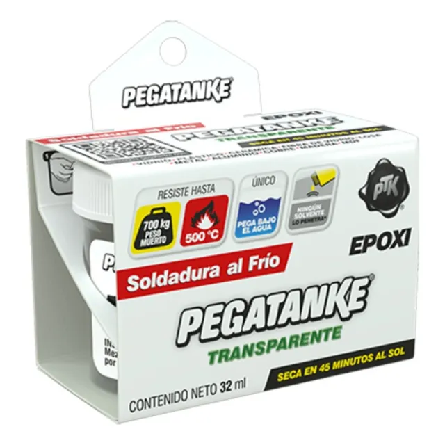 Pega Tanque Soldadura En Frio Extra Fuerte Epoxi (pegatanke)