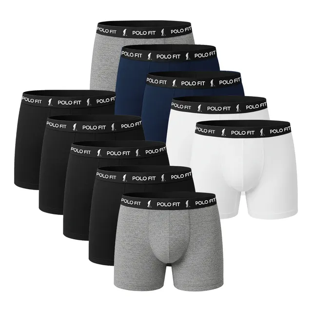 Kit 10 Cuecas Polo Wear Boxer Box Algodão Original Promoção