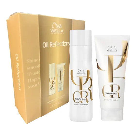 Shampoo Wella Oil Reflections kit wella shampoo+acondicionador de coco en botella de 450mL por 2 packs