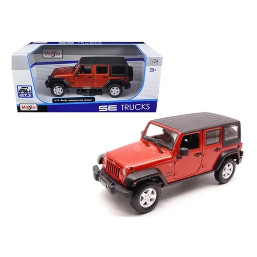 Maisto 1:24 2015 Jeep Wrangler Unlimited Sport Naranja Caja