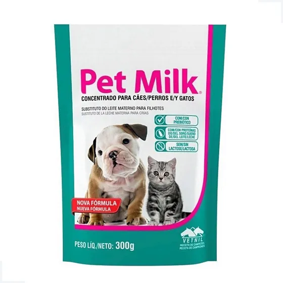 Pet Milk 300g Leite Concentrado Cães Gatos Filhotes Vetnil
