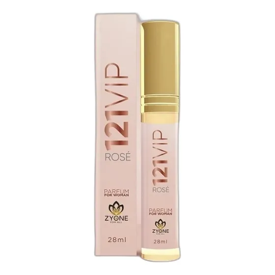 Perfume Feminino Zyone 121 Vip Rose BRZ Blossom 28ml Parfum Alta Fixação