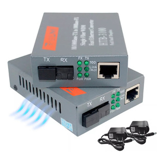 1 Par Convertidores Fibra Óptica Medios 10/100 Ethernet 25km 1 Par Convertidores Fibra Óptica Medios 10/100 Ethernet 25km