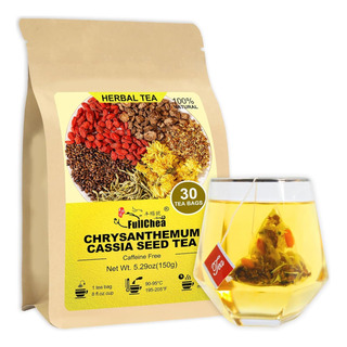 Fullchea - Té De Semillas De Crisantemo Cassia, 30 Bolsit... Fullchea - Té De Semillas De Crisantemo Cassia, 30 Bolsit...