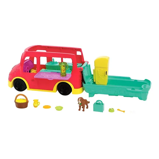 Polly Pocket Muñeca Modelo Camion De Licuados