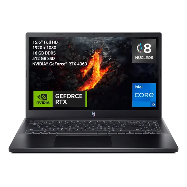 Laptop Acer Nitro V15 Anv15 51 540e Intel Ci5 Rtx 4060 16 Ra