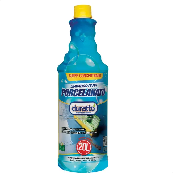 Limpador Porcelanato Duratto Concentrado 1l Rende 20litros