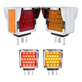Plafón Direccional 54 Led Bicolor Keenworth Bisel Cromo Plafón Direccional 54 Led Bicolor Keenworth Bisel Cromo