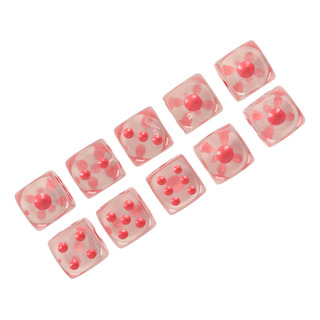 Juego De Dados De 6 Caras, 20 Unidades, Dados Transparentes Juego De Dados De 6 Caras, 20 Unidades, Dados Transparentes