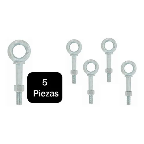 5 Armellas De Acero Larga 1/2 X 3-1/4 Forjada