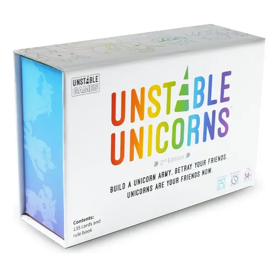 Juego de Mesa Unstable Unicorns Base Estrategia Asmodee 2-8 Jugadores